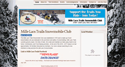 Desktop Screenshot of millelacstrails.com