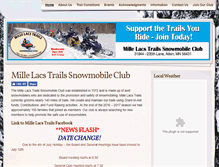Tablet Screenshot of millelacstrails.com